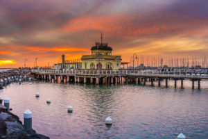 Fire In The Panoramic St Kilda Sky