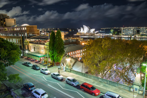 The Sydney Opera House from the bridge